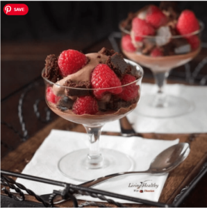 chocolate brownie ice cream parfaits