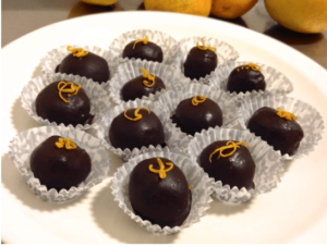 dark chocolate orange bonbons