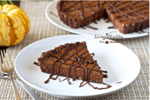 no bake triple chocolate pumpkin pie