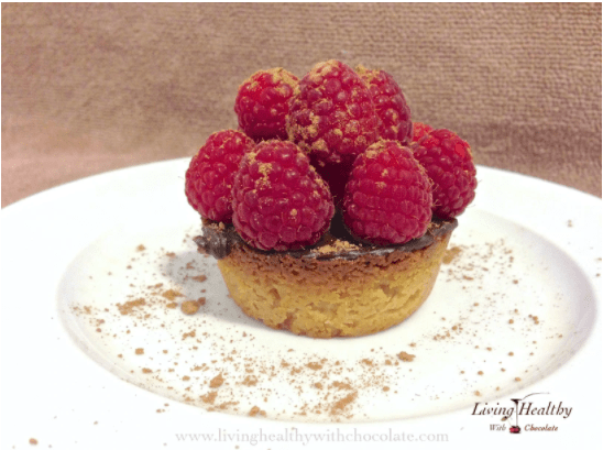 paleo raspberry chocolate tart