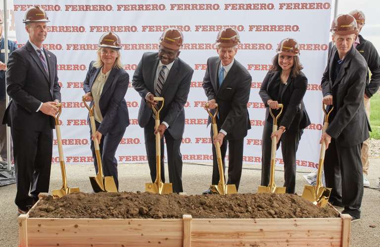 Ferrero North America breaks ground on first U.S. chocolate processing site