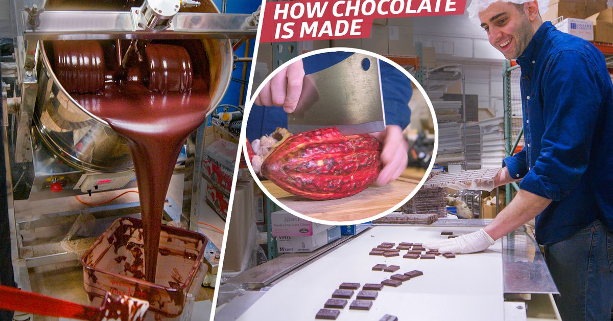 How an NYC Chocolate Factory Expertly Crafts 4,000 Bars a Day | World ...