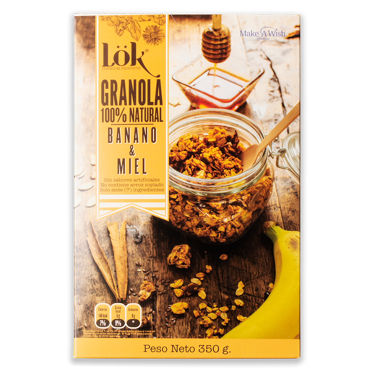 lok granola banano miel 350g front