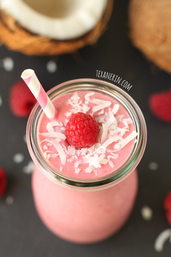 raspberry coconut smoothie 1