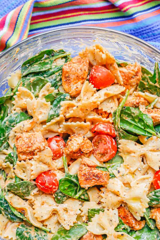 chicken hummus pasta 6