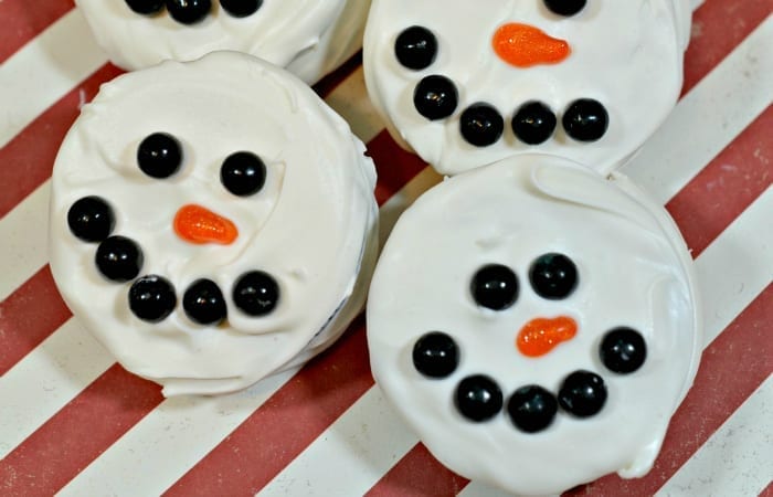 snowman oreos for christmas