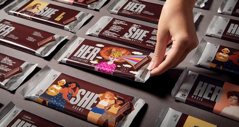 hershey s transforma barras de chocolate em plataforma de empoderamento