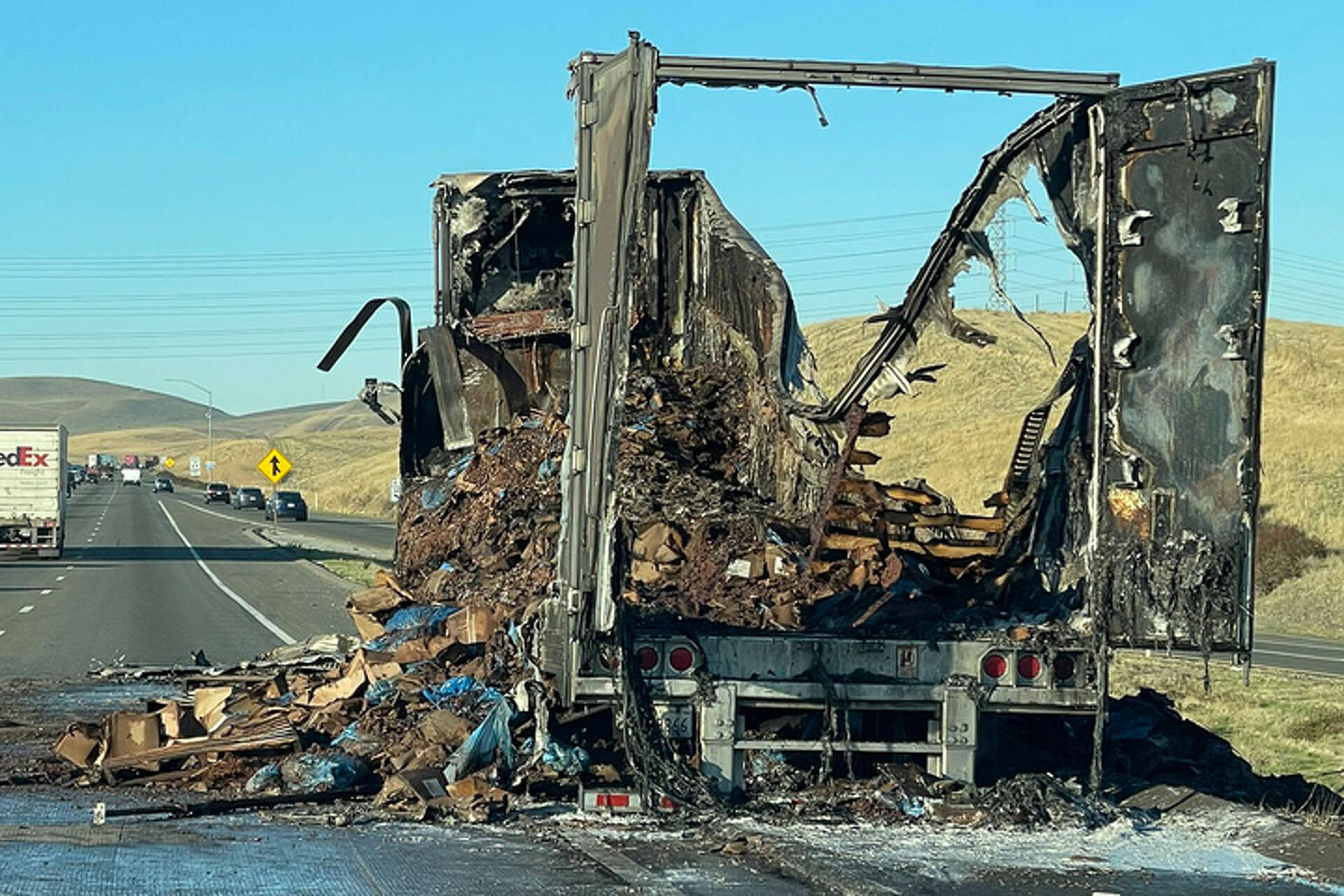 Traffic chaos caused by 30K pounds of melted chocolate on Bay Area highway